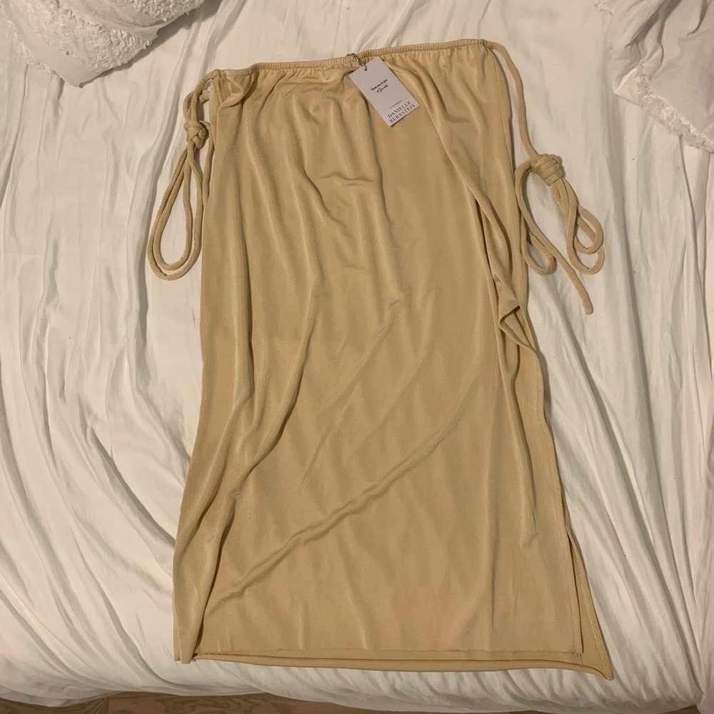 Danielle Bernstein (WeWoreWhat) Brand new never used tie-belt midi slit skirt